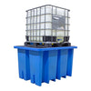 (Clearance) Blue IBC Spill Pallet (With 2 Removable Grids) - BB1S