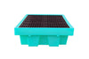 (Clearance) IBC Spill Pallet (For 2 x 1000ltr IBCs (Removable Grid) - BB2