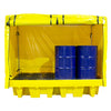 Covered Spill Pallet (For 8 x 205ltr Drums) - BP8C