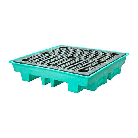 (Clearance) Teal Low Profile Drum Spill Pallet - BP4L